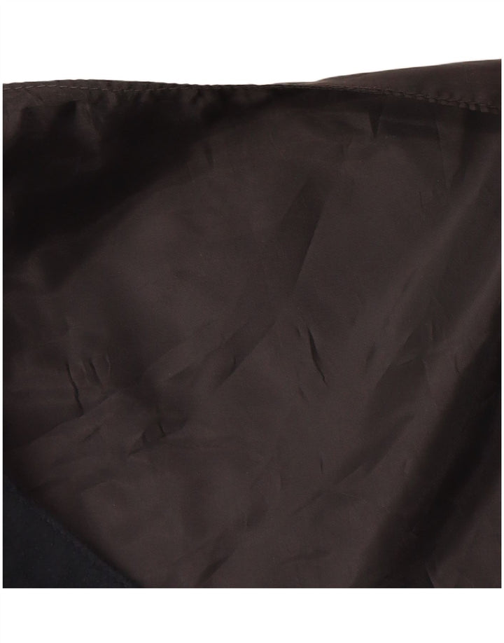 Vintage muški prsluk od brušene kože srednje tamnoplave boje