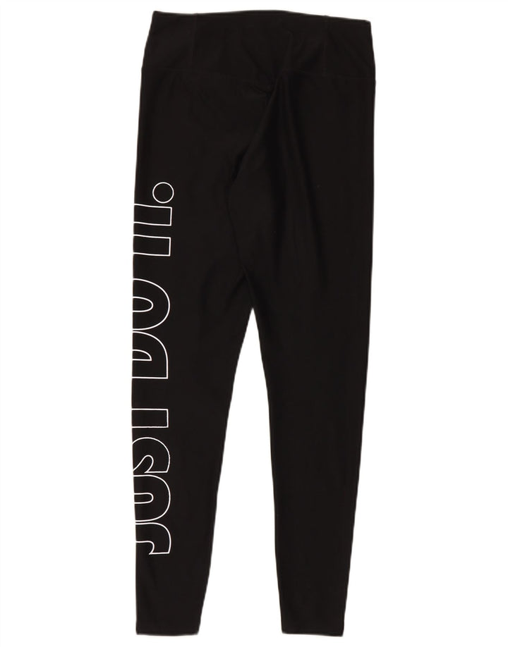 Nike Ženske Dri Fit Graphic Leggings UK 10 Male crne poliesterske