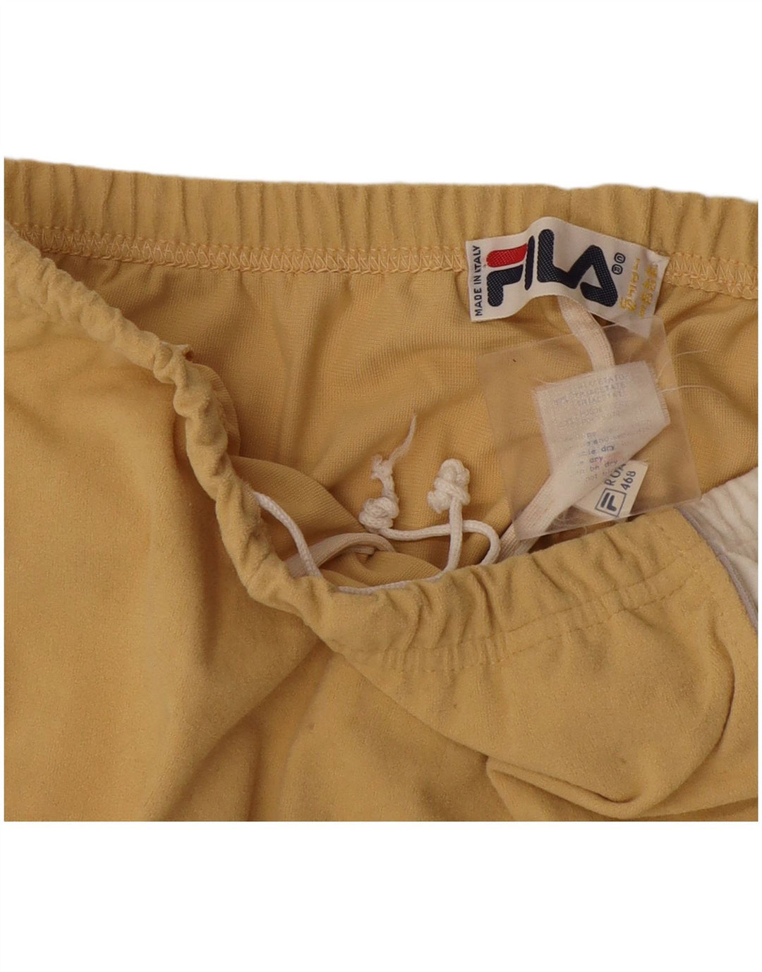 Fila Ženske trenirke Hlače IT 44 srednje žute boje triacetat