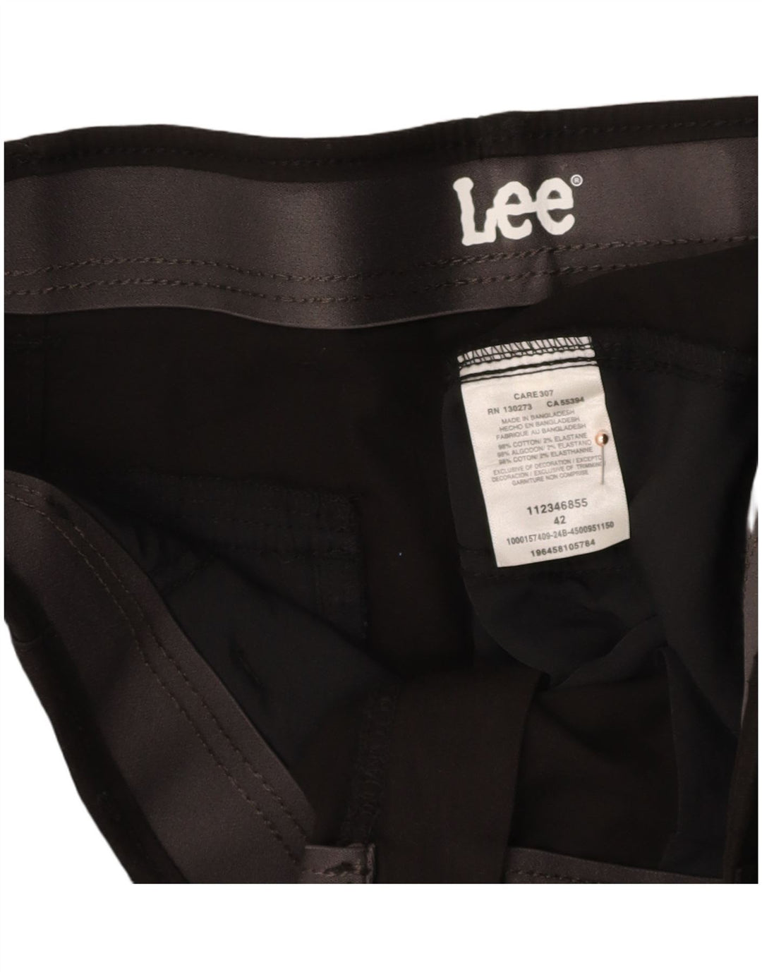 LEE Mens Cargo Shorts W42 2XL Black Cotton