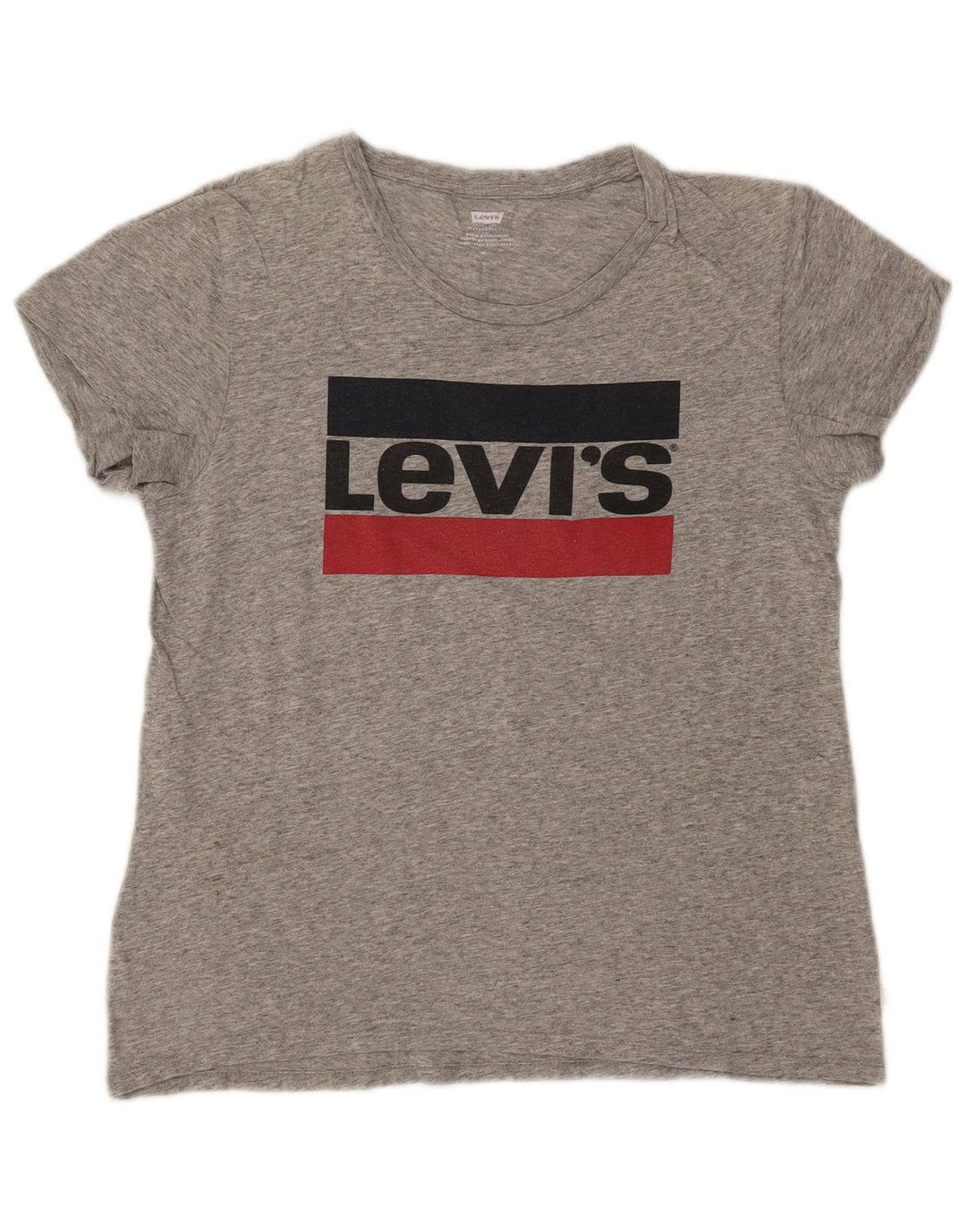 LEVI'S ženska majica kratkih rukava s grafičkim motivima UK 12 srednje siva s pjegama