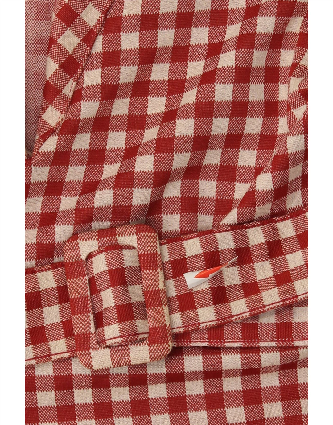 Zara ženska haljina A-kroja UK 8 Mala crvena gingham poliester