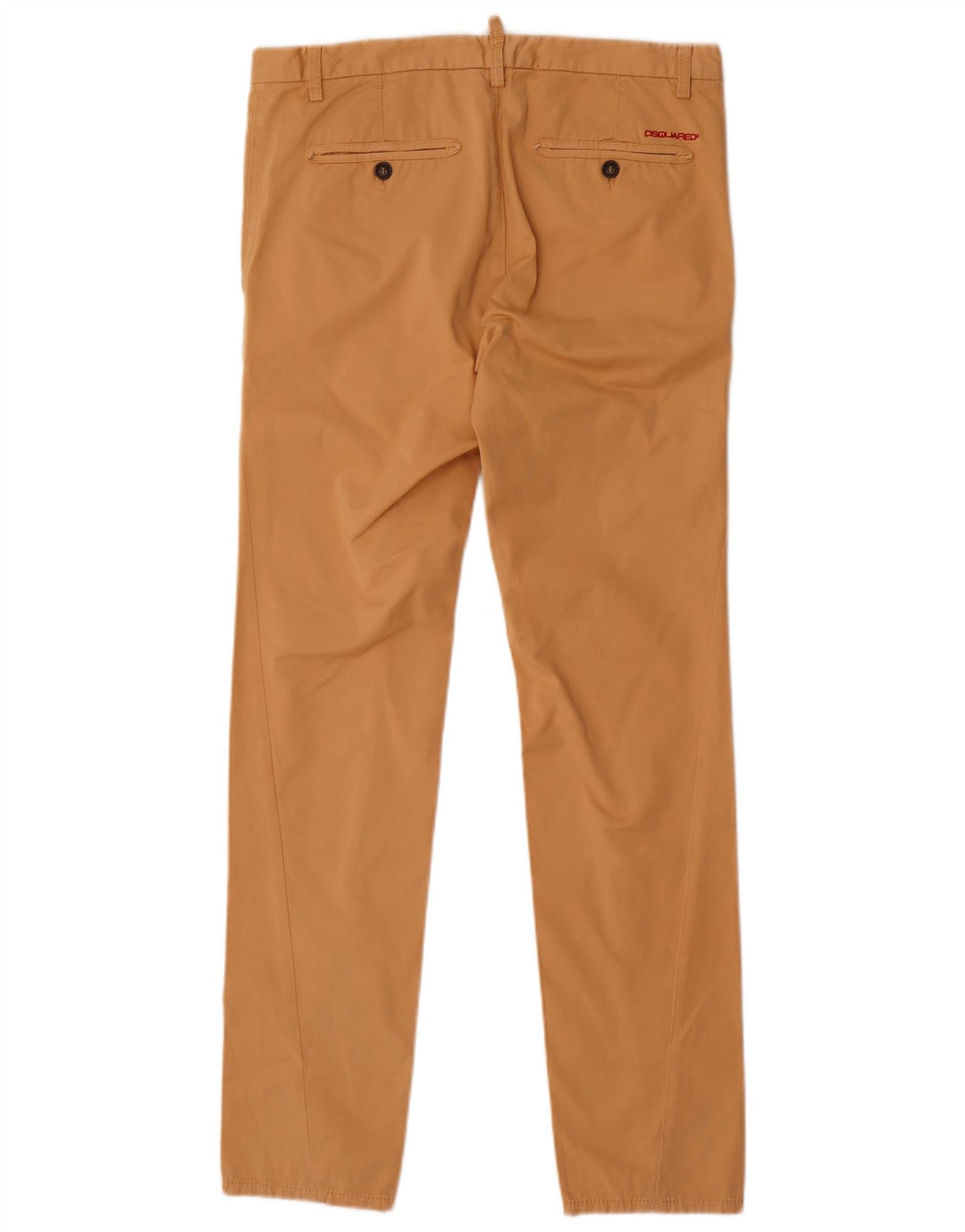 Dsquared2 Ženske uske chino hlače IT 46 Large W32 L32 Bež pamuk