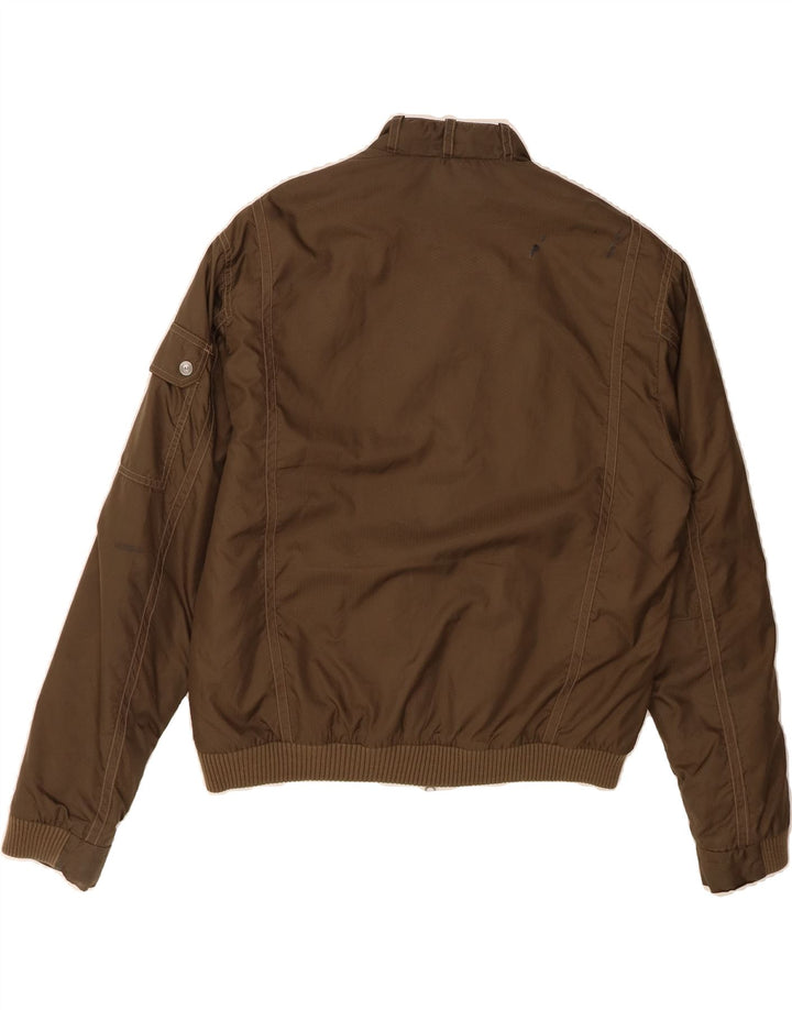 ARMANI JEANS Womens Bomber Jacket UK 40 Large Brown Polyester Vintage Armani Jeans and Second-Hand Armani Jeans from Messina Hembry 