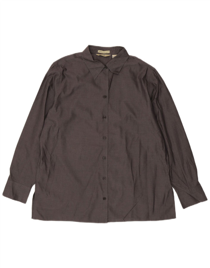 EDDIE BAUER Ženska košulja UK 18 XL sivi pamuk