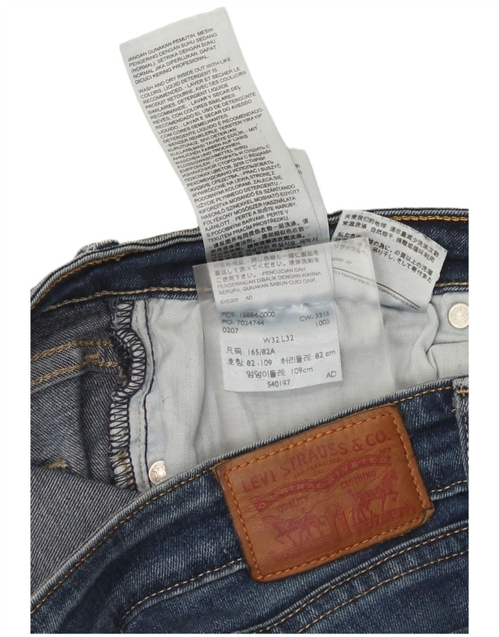 Levi's ženske uske traperice W32 L32 tamnoplavi pamuk