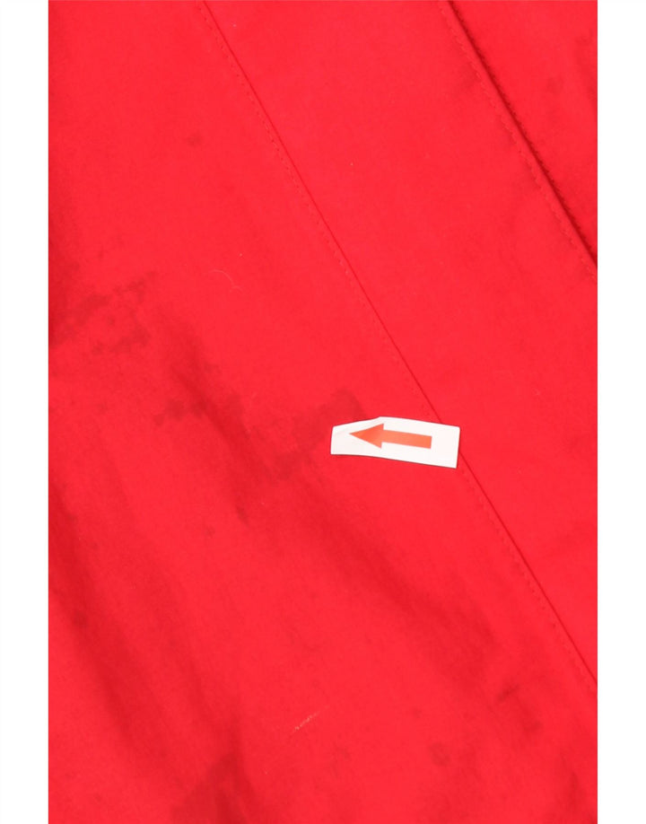 Jack Wolfskin ženska kišna jakna s kapuljačom UK 12/14 Srednje crvena poliamid