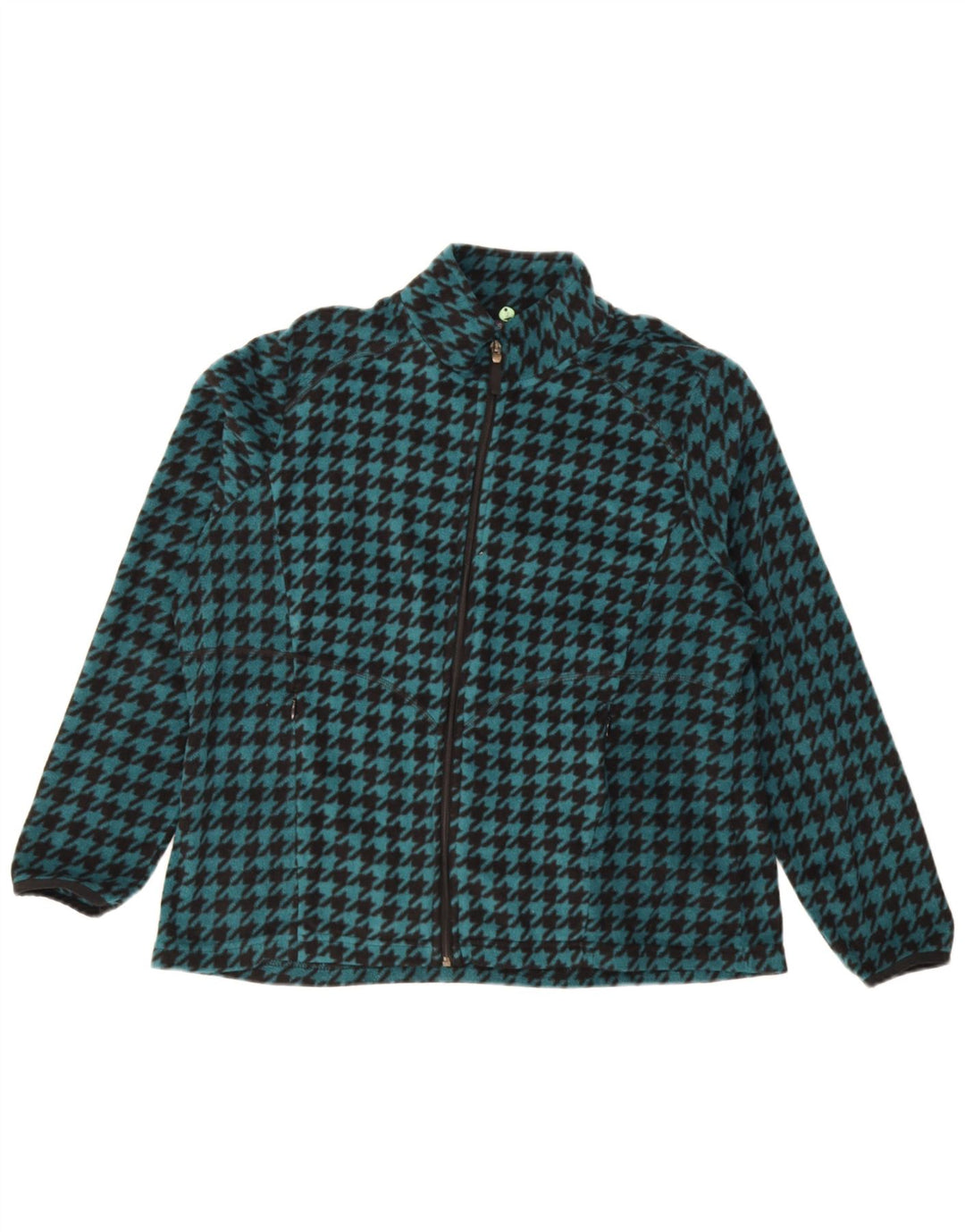 Marks & Spencer ženska jakna od flisa UK 18 XL tirkizna houndstooth