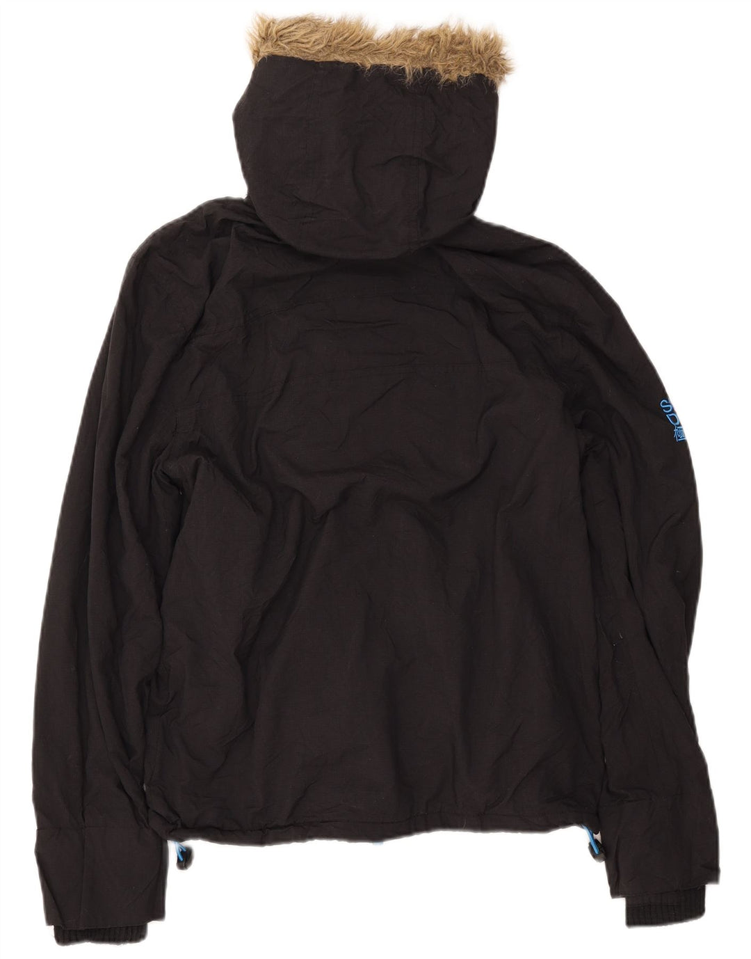 SUPERDRY muška vjetrovka s kapuljačom UK 38 srednje crna