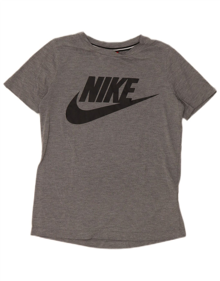 Nike muška majica s grafičkim motivima XS sivi poliester