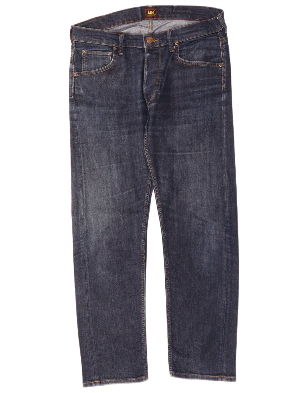 Lee Mens Daren Straight Jeans W32 L30 Plavi pamuk