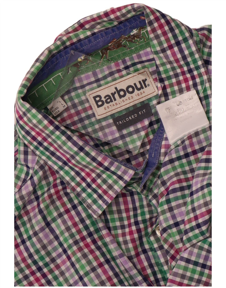 Barbour muška krojena košulja velikog raznobojnog kariranog pamuka