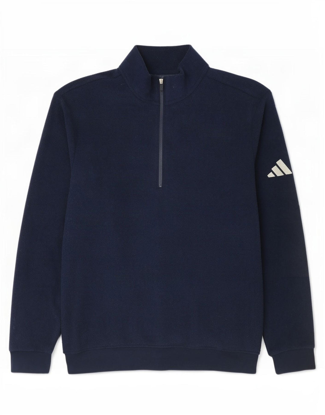 Adidas muški džemper od flisa s patentnim zatvaračem srednje plave boje od poliestera