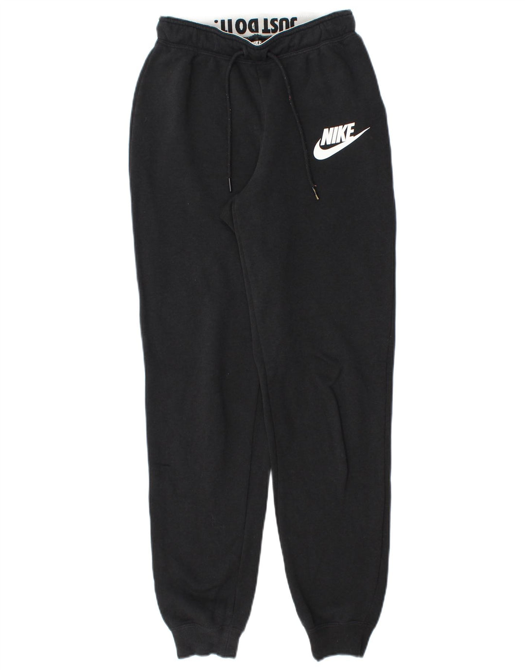 NIKE ženske hlače za trenirku s grafičkim motivima Joggers UK 4 XS crni pamuk