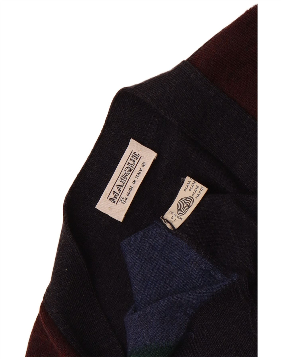 Vintage muški kardigan džemper IT 54 XL od tamnoplave vune