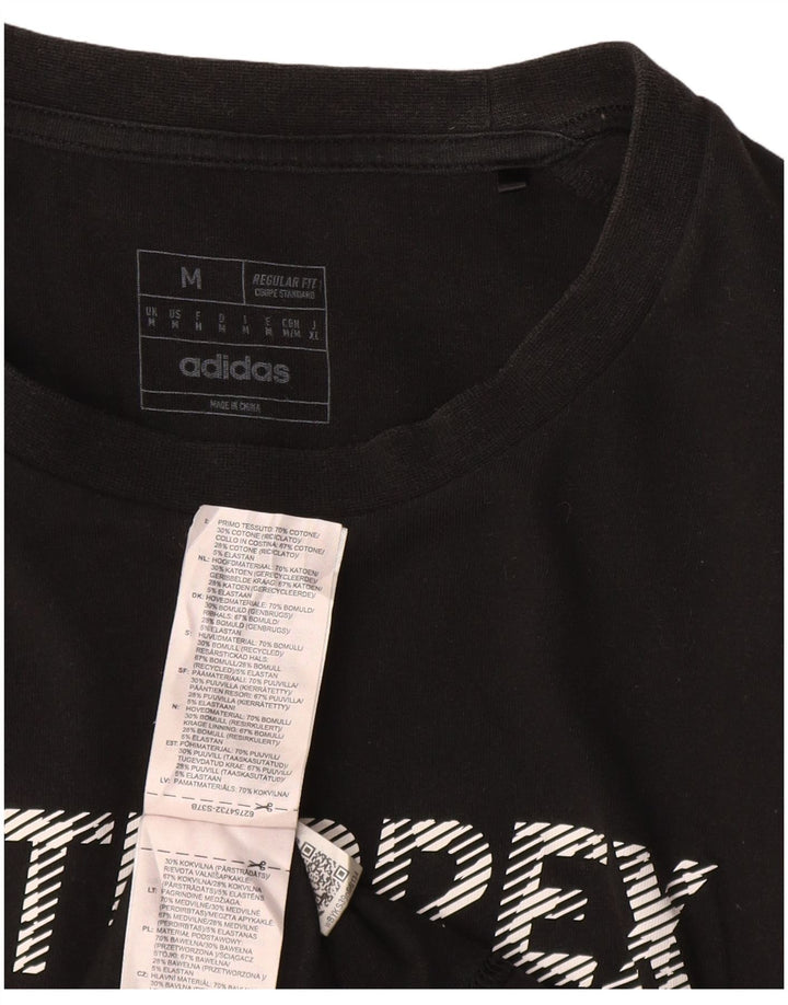 ADIDAS muška majica kratkih rukava Terrex Regular Fit Graphic Top srednje crni pamuk