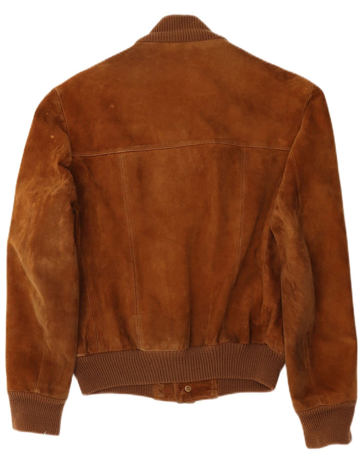 Vintage muška bomber jakna od brušene kože UK 38 srednje smeđe kože