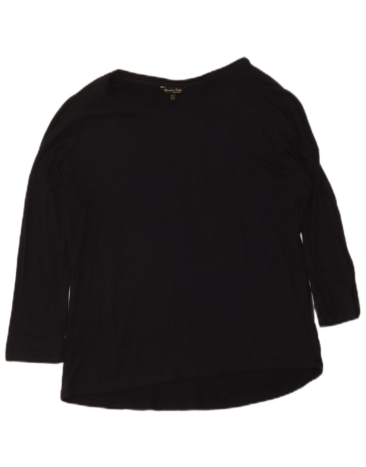 Ženska majica s 3/4 rukavima Massimo Dutti UK 12 srednje crna