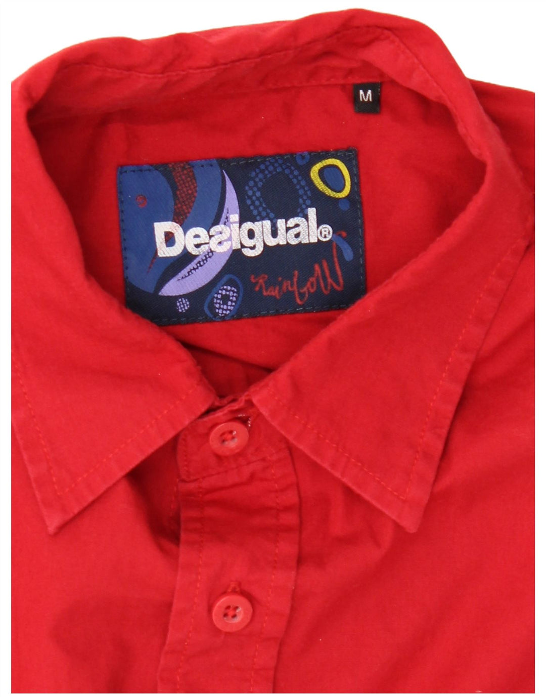 DESIGUAL muška grafička košulja srednje crvene boje