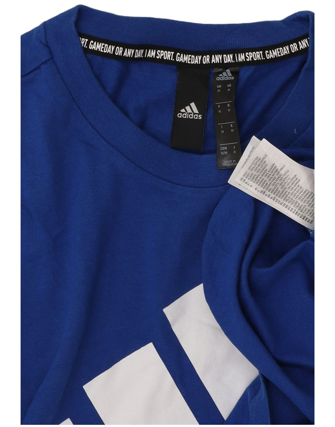 Adidas muška majica s grafičkim motivima srednje plavi pamuk
