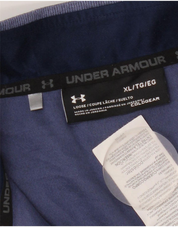 Under Armour gornji dio trenirke s patentnim izrezom XL tamnoplavi poliester