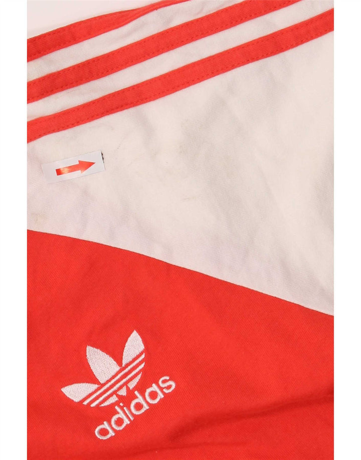 Adidas muška majica dugih rukava srednje crvene boje, pamuk