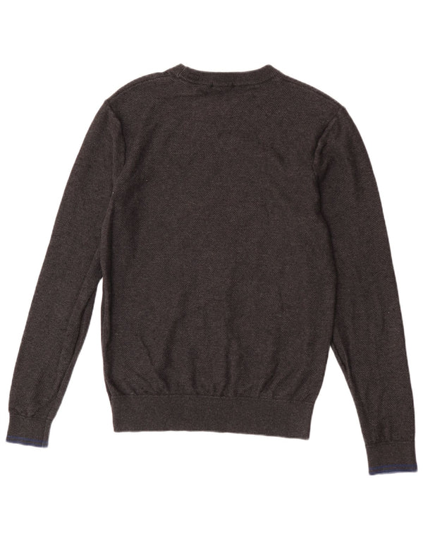 Scotch & Soda muški džemper s okruglim izrezom, srednje sivi pamuk