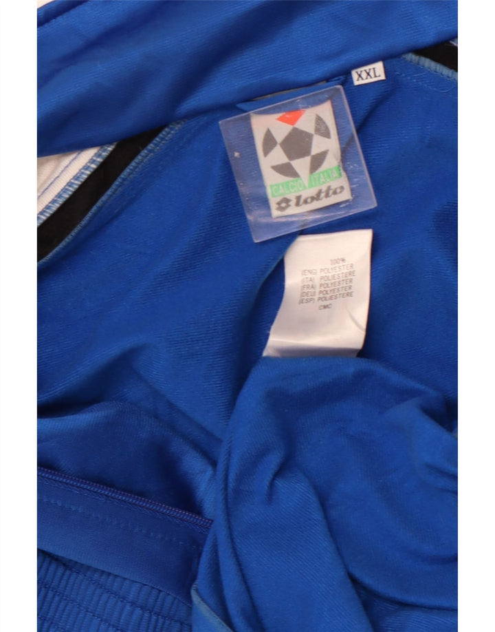 LOTTO muška gornja jakna trenirke s grafičkim motivima 2XL poliester plave boje