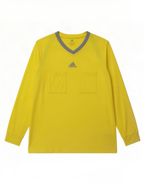 Adidas muška majica dugih rukava 3XL žuti poliester u boji