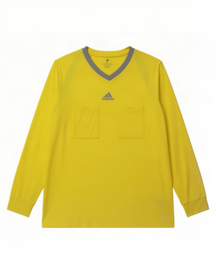 Adidas muška majica dugih rukava 3XL žuti poliester u boji