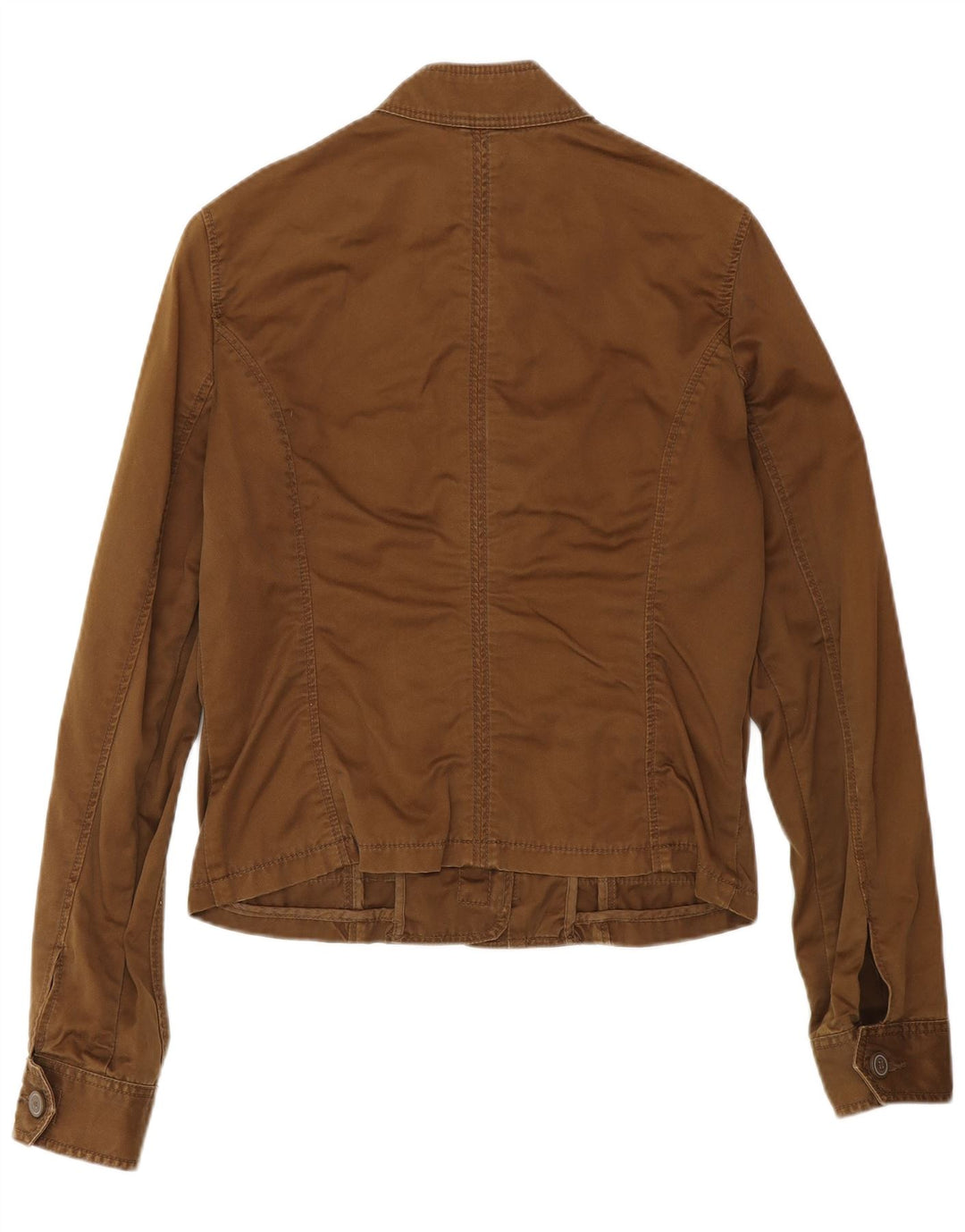 Woolrich ženska vojna jakna UK 12 Srednje smeđi pamuk