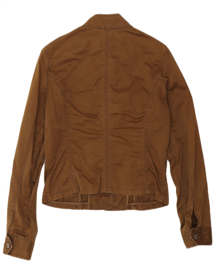 Woolrich ženska vojna jakna UK 12 Srednje smeđi pamuk