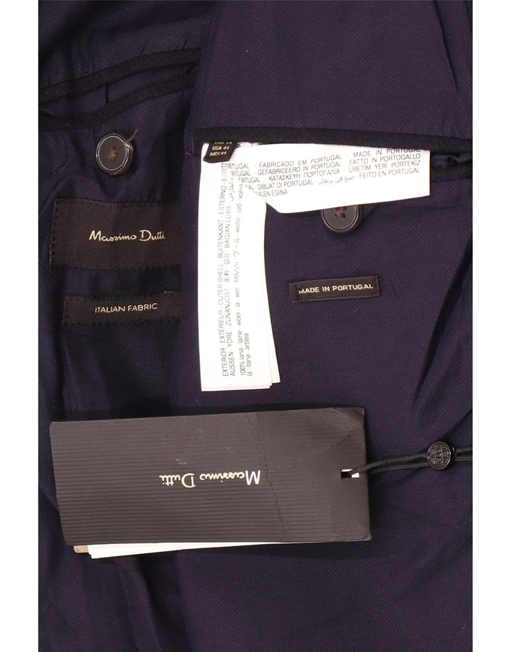 Massimo Dutti muška jakna s 2 gumba EU 54 XL tamnoplava vuna