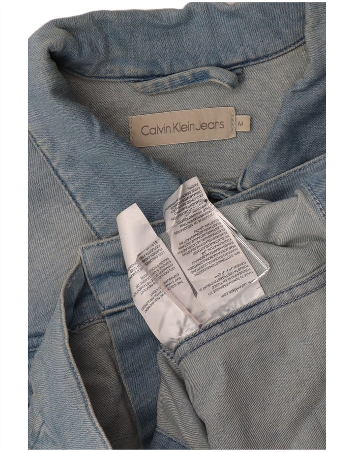 Calvin Klein Jeans Ženska skraćena traper jakna UK 12 Srednje plavi pamuk