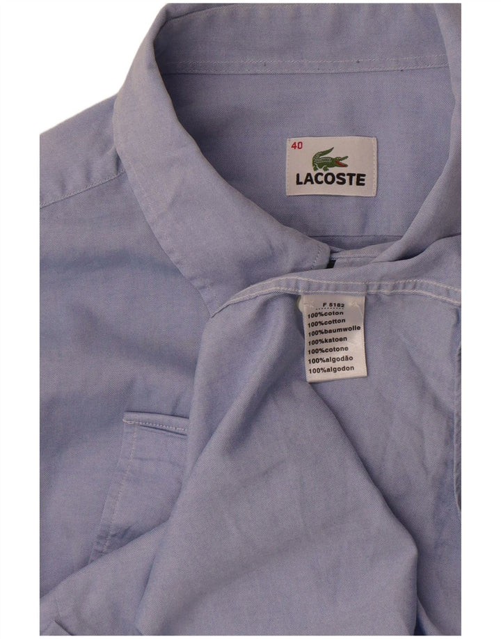 Lacoste muška košulja, veličina 40 srednje plavi pamuk