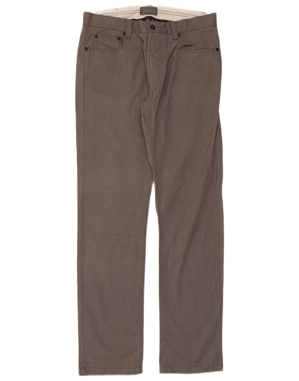 Zara muške ravne ležerne hlače EU 42 Large W32 L34 Sivi pamuk