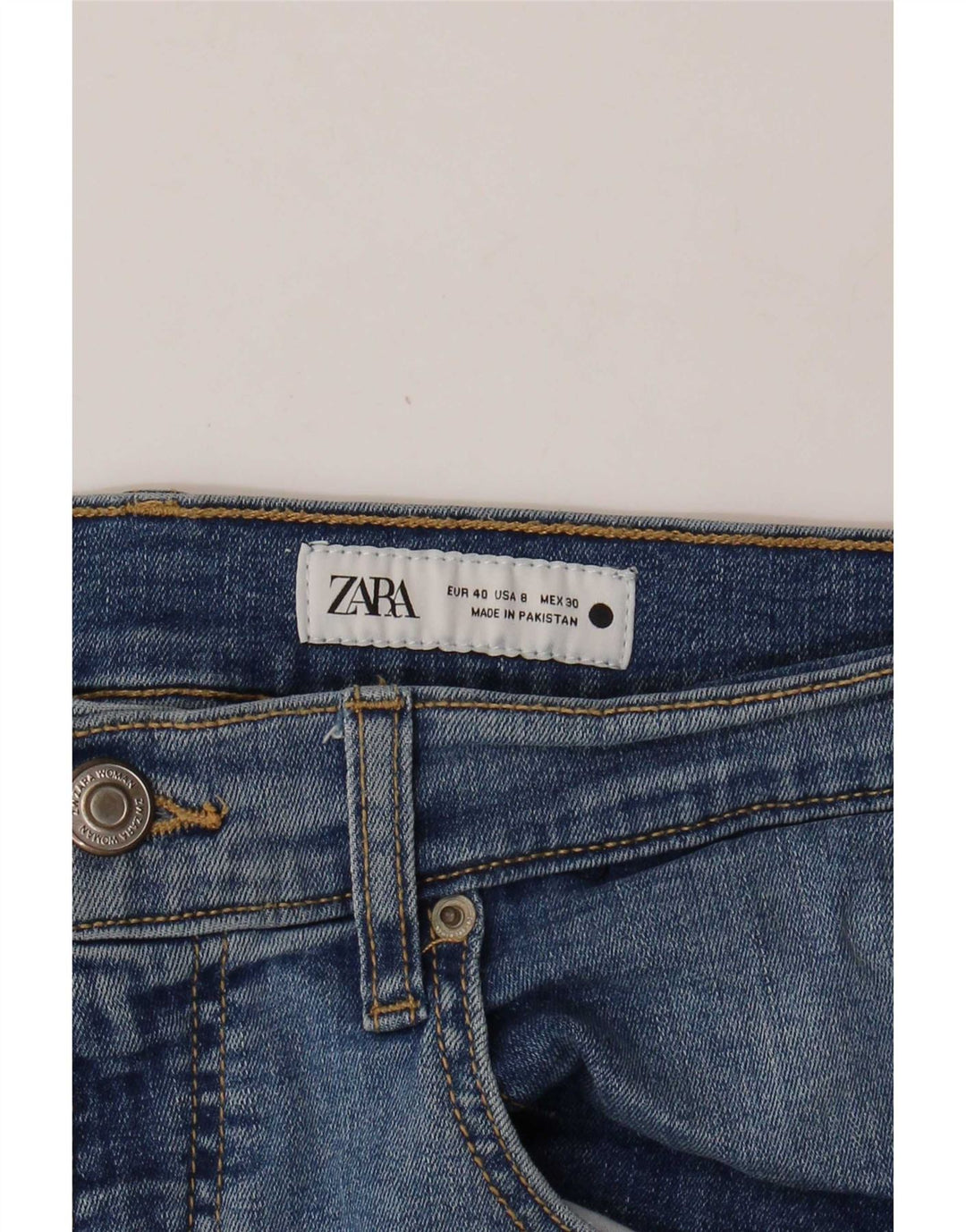 Zara ženske ravne traperice EU 40 srednje W30 L27 plave