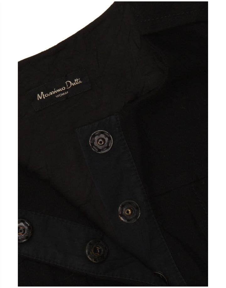 Massimo Dutti ženska haljina A-kroja bez rukava EU 38 Mala crna vunena
