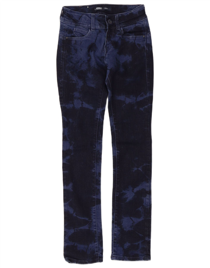 LEVI'S Boys Slim Jeans 9-10 Years Navy Blue Tie Dye Pamuk