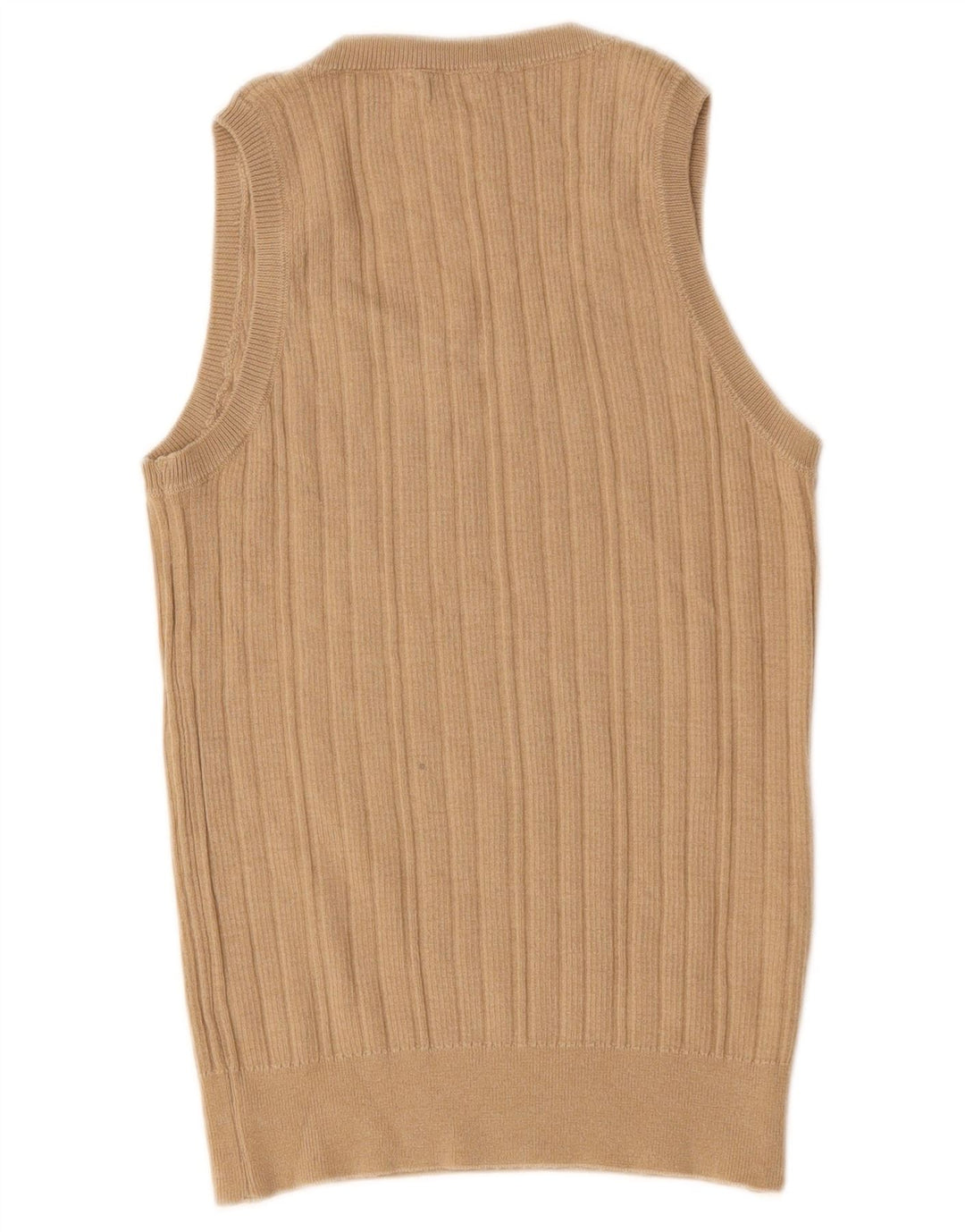 Benetton ženski gornji dio bluze bez rukava UK 12 srednje bež vune