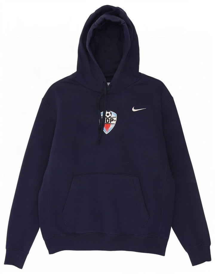 Nike muška majica s kapuljačom Srednje tamnoplavi pamuk