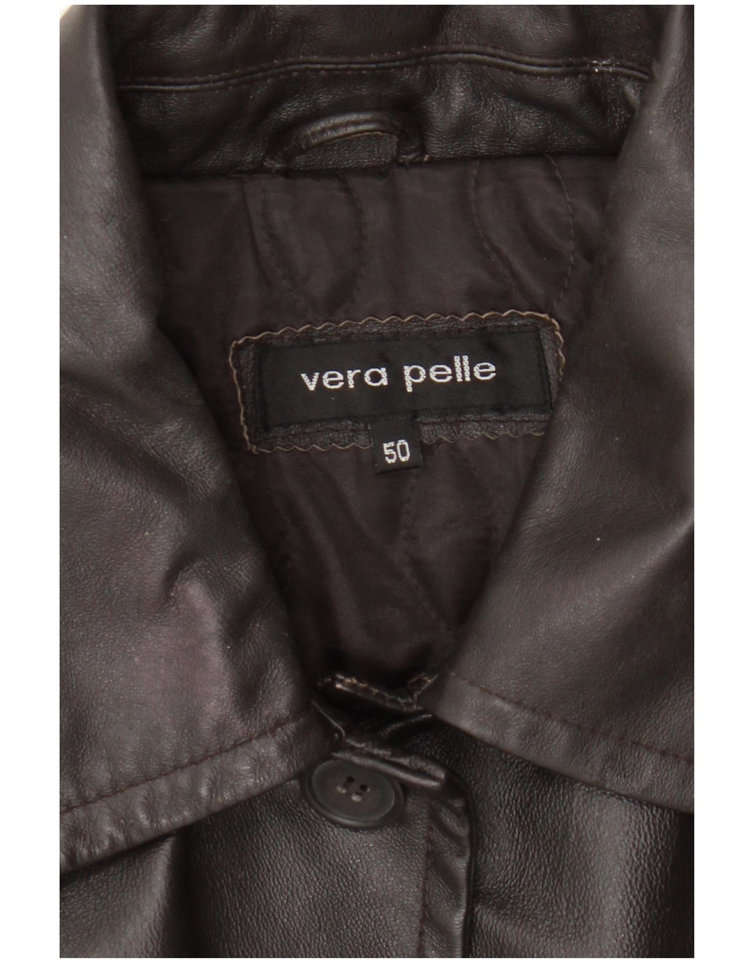 Vintage ženski kožni kaput IT 50 XL smeđa koža