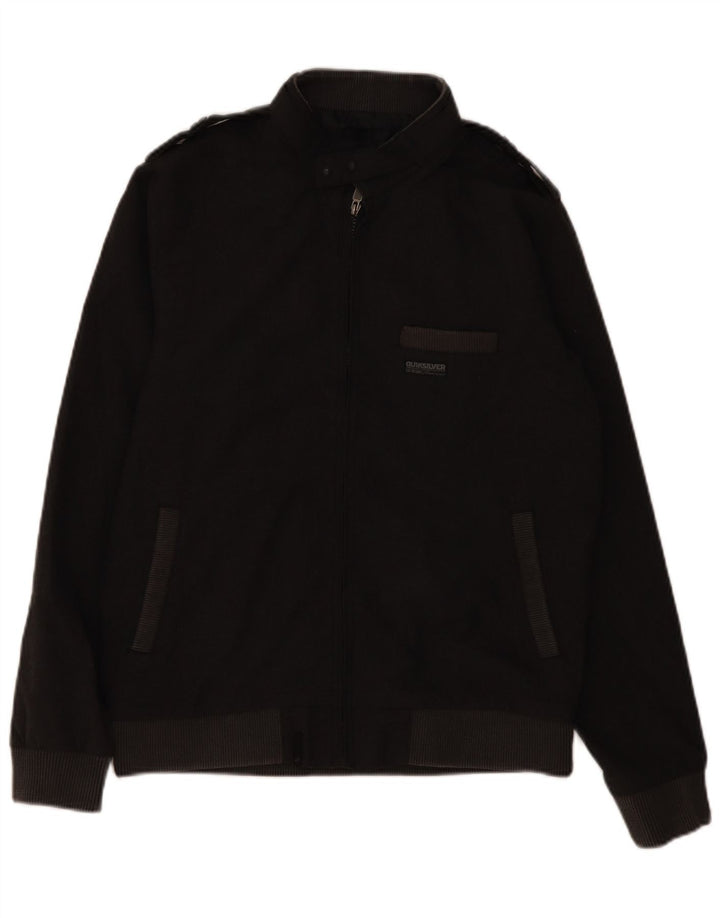 QUIKSILVER muška vojna bomber jakna UK 36 mali sivi poliester
