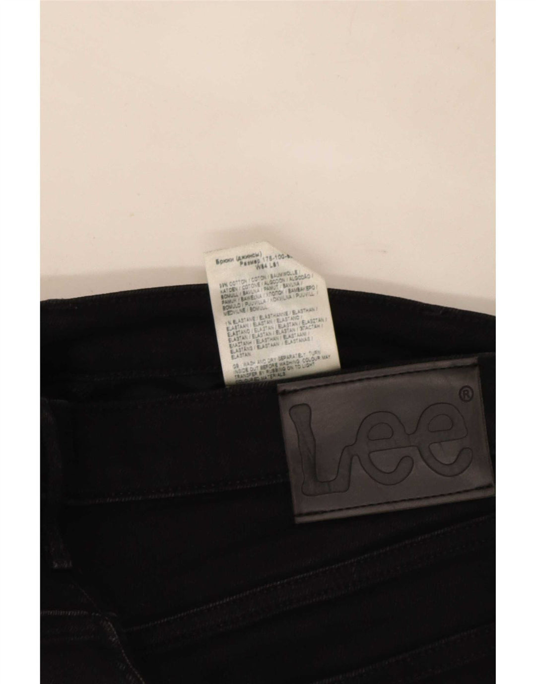 Lee Mens Luke Slim Jeans W33 L32 Crni pamuk