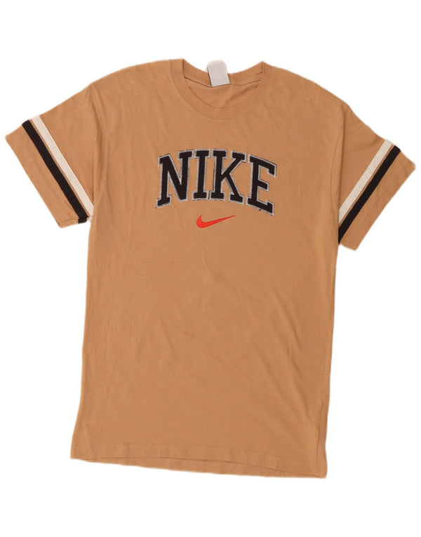 Nike Muška majica kratkih rukava s grafičkim motivima, mala, bež pamuk