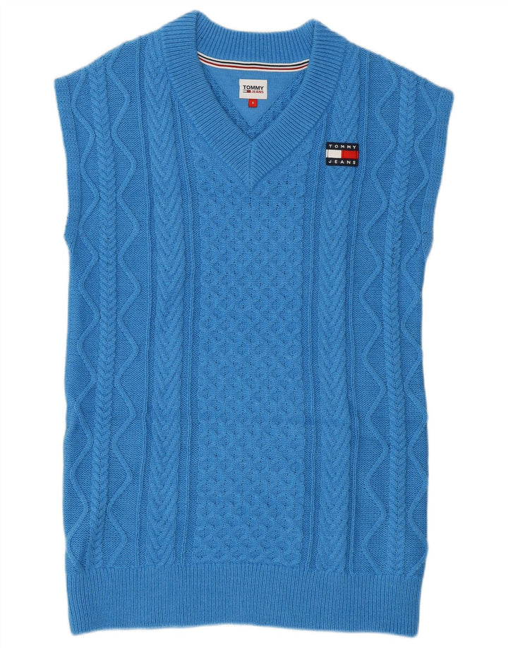 Tommy Hilfiger ženski prsluk bez rukava UK 10 mali plavi poliester