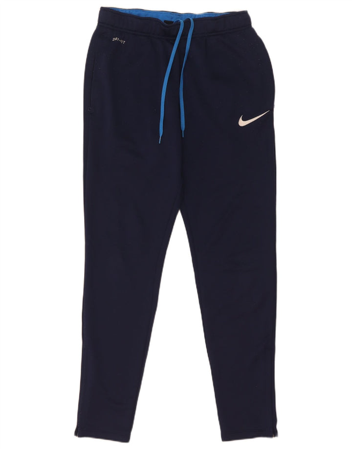 Nike muške Dri Fit hlače za trenirku male tamnoplave poliesterske