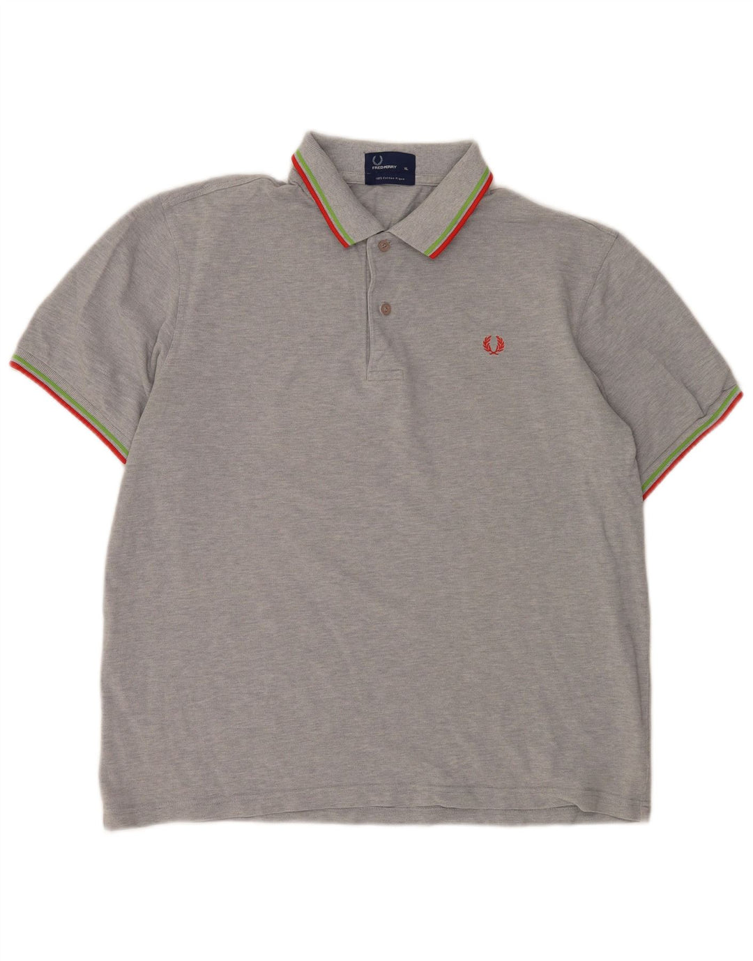 Fred Perry muška polo majica XL sivi flekasti pamuk