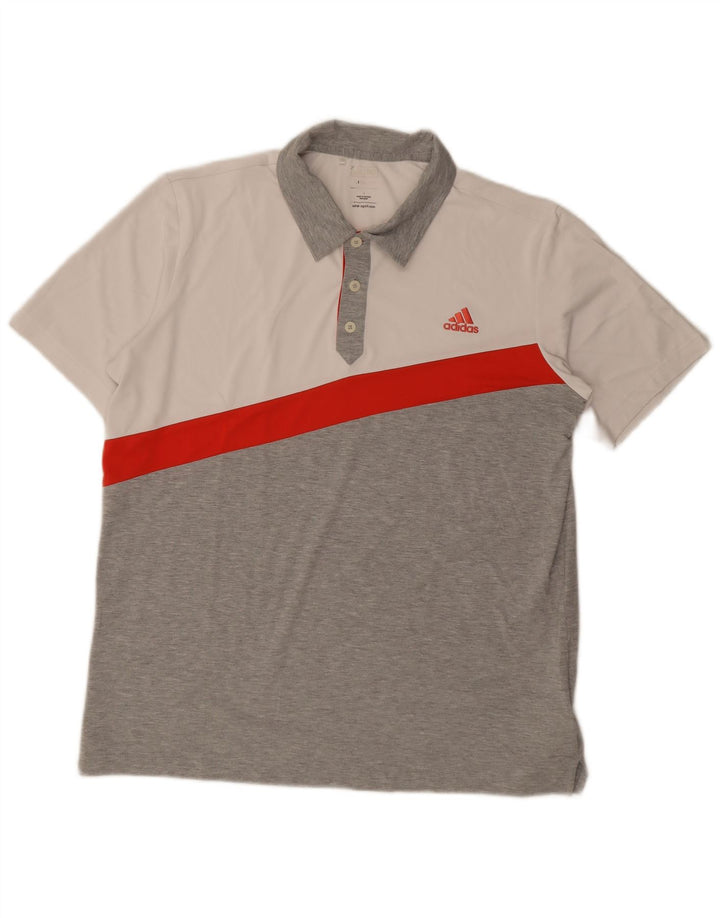 Adidas muška Climalite polo majica velika siva poliesterska boja