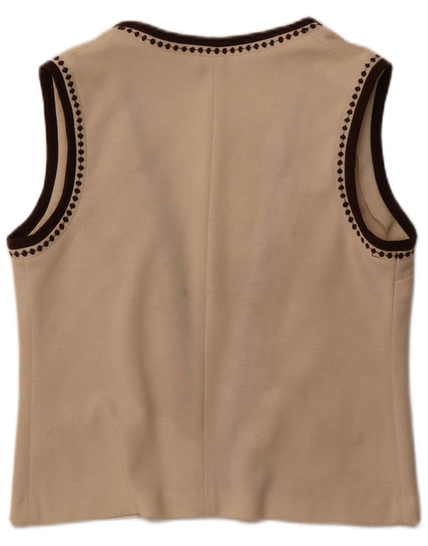 Carre ženski otvoreni kardigan pulover bez rukava EU 42 Large Off White